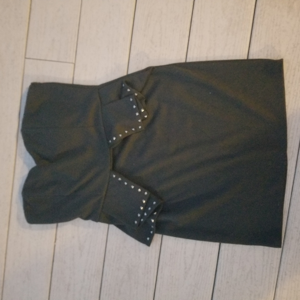 Little black dress with studded detail